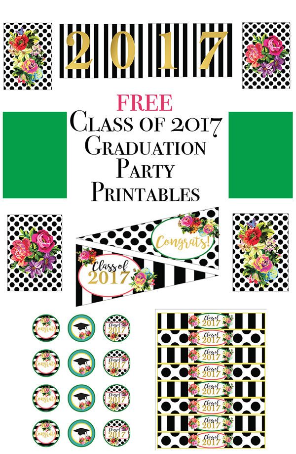 free printable graduation banner 2017