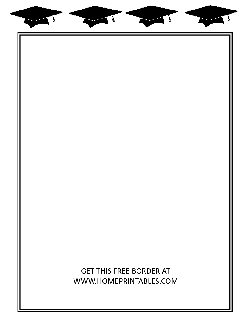 15 Free Graduation Borders {With 5 NEW Designs!}