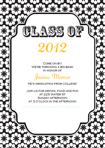 free printable graduation invitation inserts
