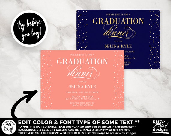 free printable graduation invitation templates 2018