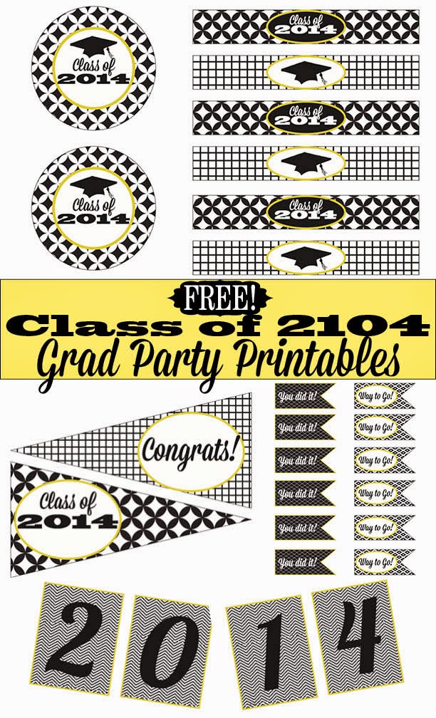 free printable graduation party 2014