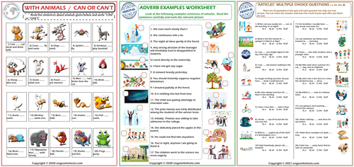 free printable grammar worksheet