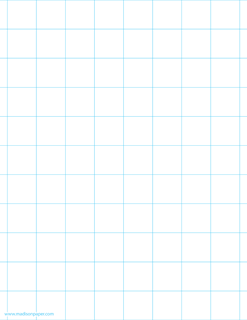 1 Inch Graph Paper - Free Printable Paper by Madison