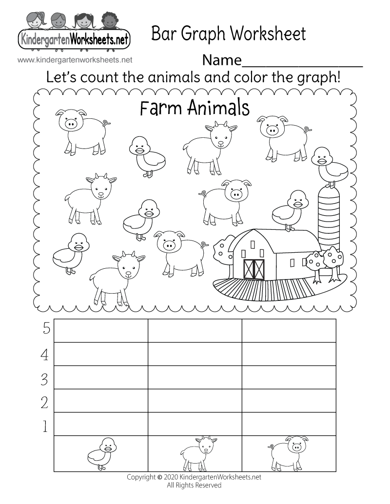 Farm Animals Bar Graph Worksheet - Free Printable, Digital, &  PDF