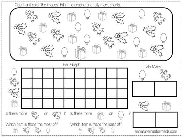 Free Printable Kindergarten and Preschool Christmas Graphing ...