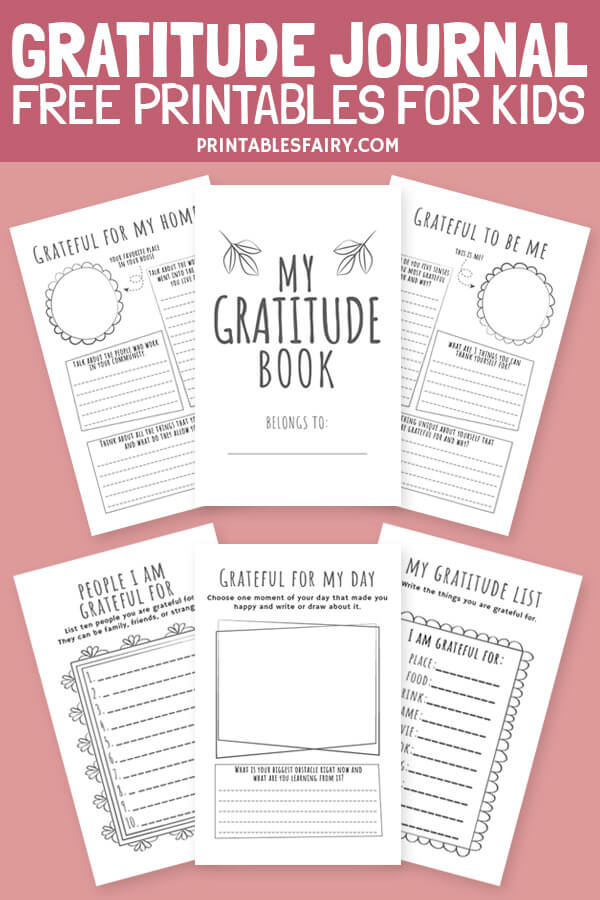 free printable gratitude journal