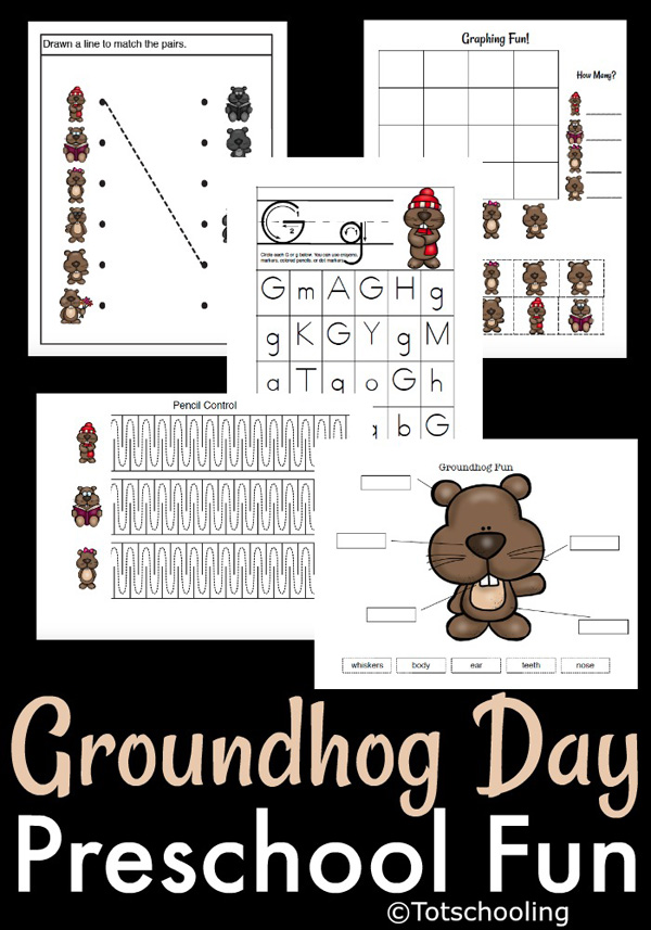 Preschool Fun for Groundhog Day | Totschooling - Toddler ...