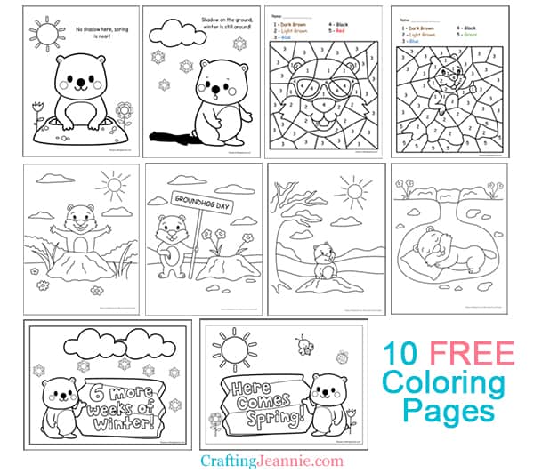 free printable groundhog day worksheet