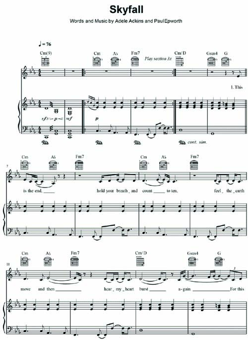 free printable guitar sheet music with lyrics