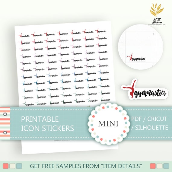 free printable gymnastics stickers