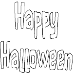 free printable halloween bubble letters