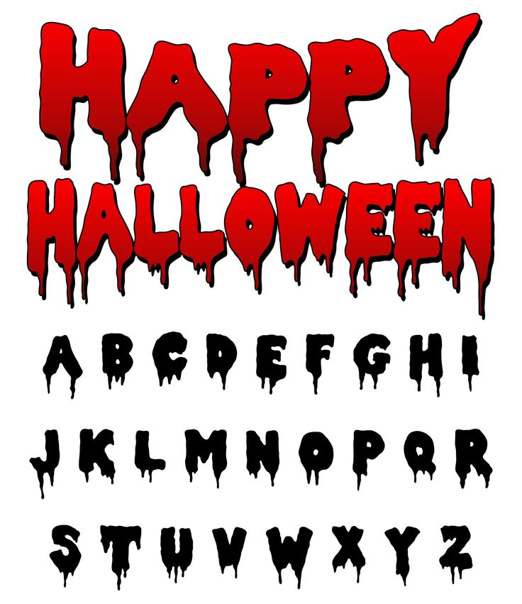 free printable halloween bubble letters