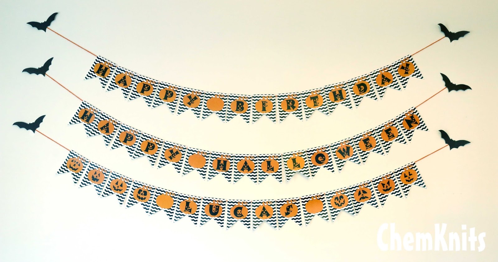 free printable halloween happy birthday banner