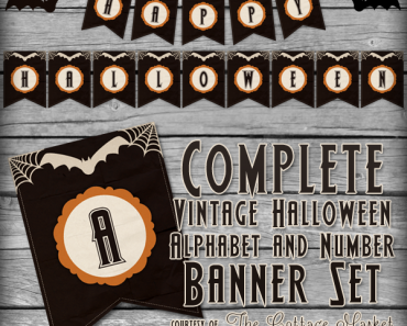 free printable halloween happy birthday banner