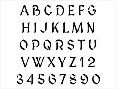 free printable halloween letter stencils