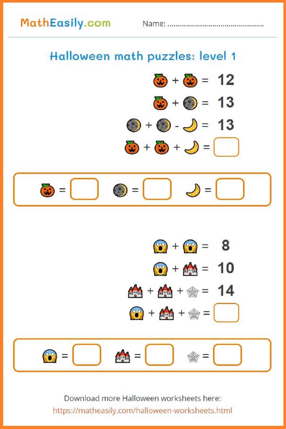 free printable halloween logic puzzles