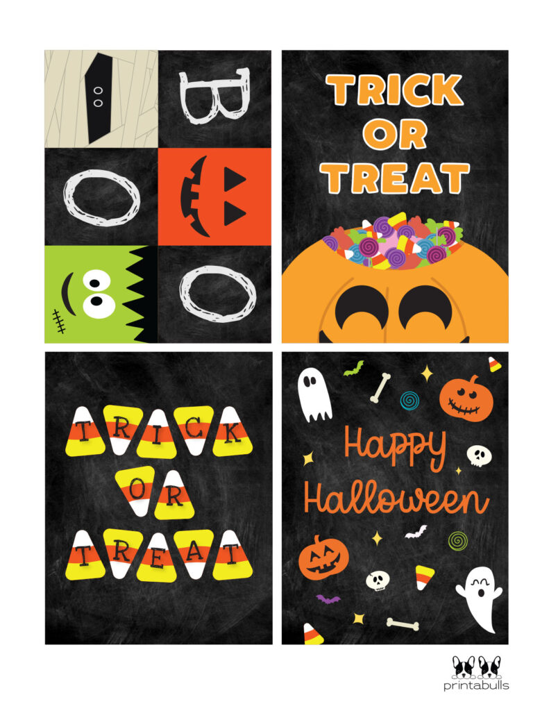 free printable halloween note cards