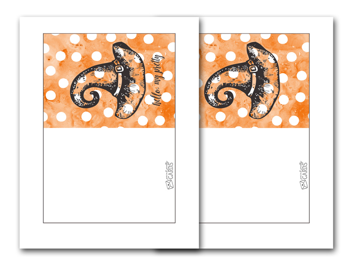Free Printable Halloween Cards | Print Pretty Cards