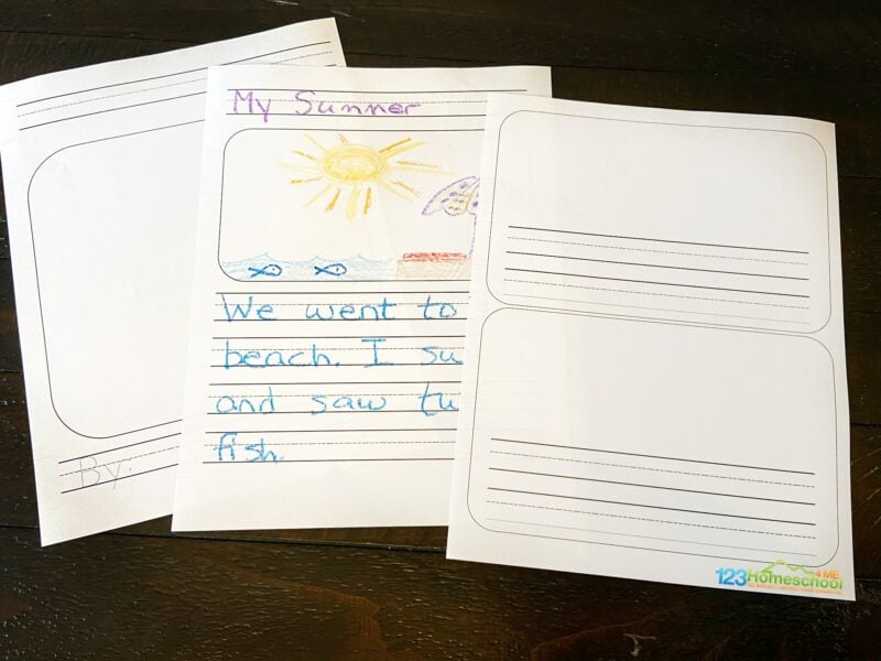 free printable handwriting and drawing paper