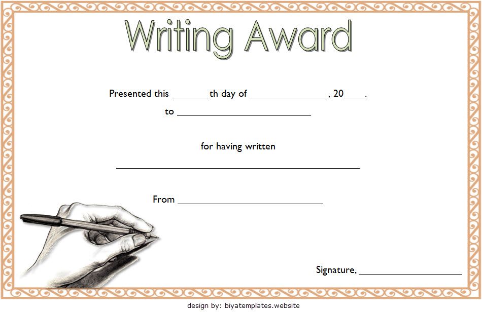 free printable handwriting awards