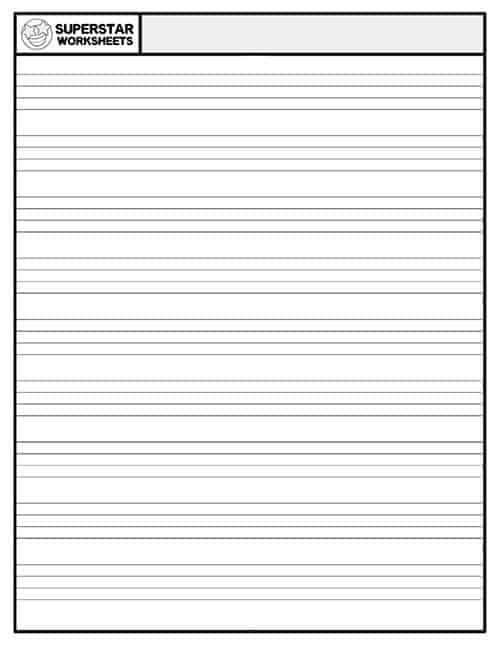 free printable handwriting paper for 2nd grade