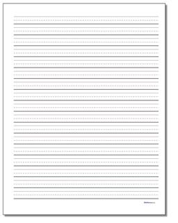 free printable handwriting paper for third grade