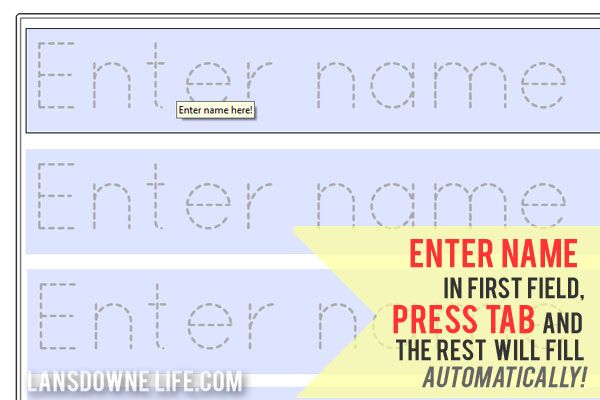 Preschool handwriting worksheet: FREE printable! - Lansdowne Life