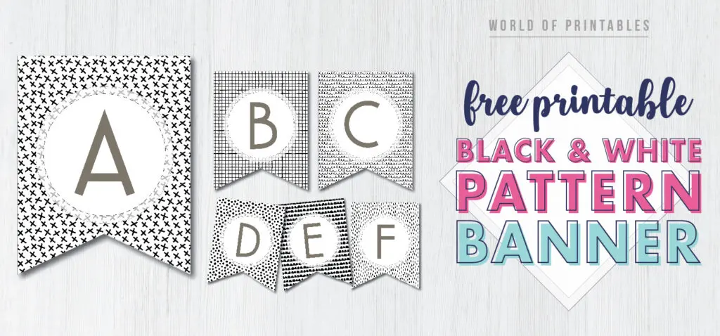 free printable happy birthday banner black