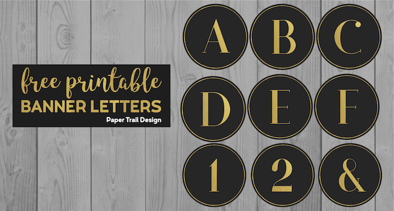 Free Printable Birthday Banner Ideas - Paper Trail Design