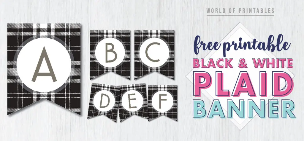 free printable happy birthday banner black