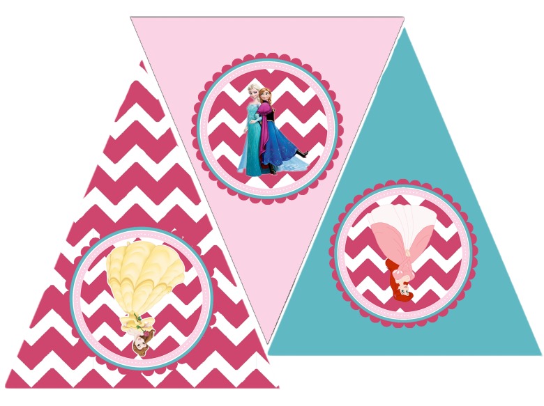 free printable happy birthday banner princess