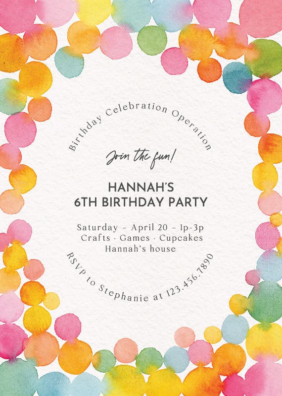 free printable happy birthday invitation cards