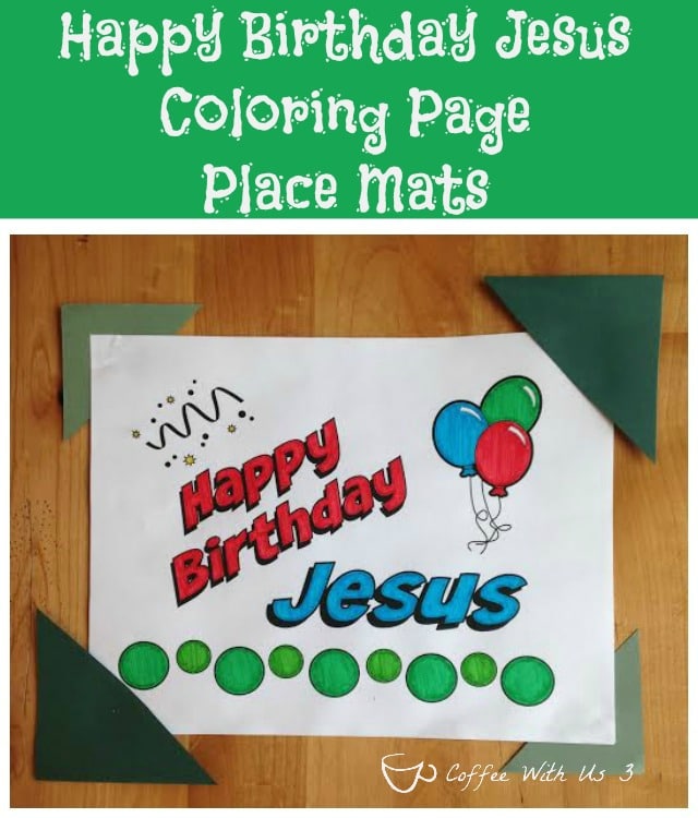 free printable happy birthday jesus coloring pages