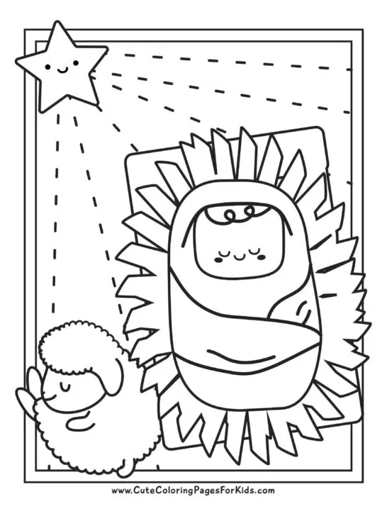 free printable happy birthday jesus coloring pages