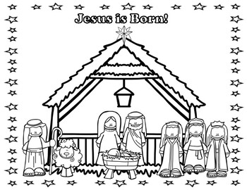 free printable happy birthday jesus coloring pages