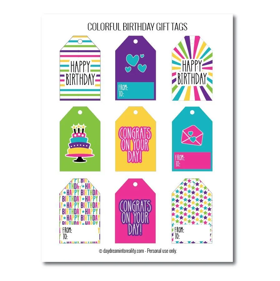 free printable happy birthday name tags