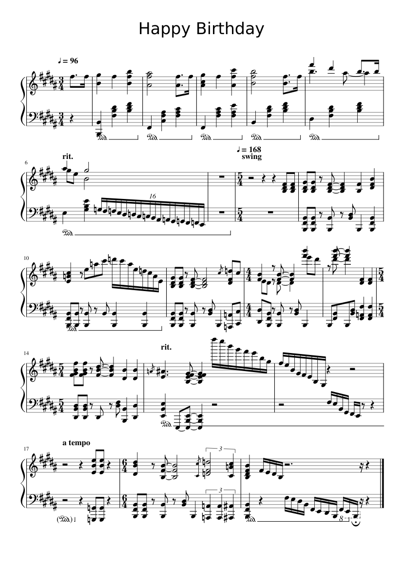 happy-birthday-song-sheet-music-for-piano-solo-musescore-com-worksheets-library for Free Printable Piano Sheet Music For Happy Birthday Happy Birthday Song Sheet music for Piano (Solo) | Musescore.com - Worksheets Library for Free Printable Piano Sheet Music For Happy Birthday