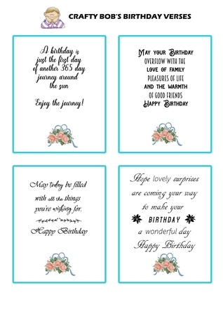 free printable happy birthday verses