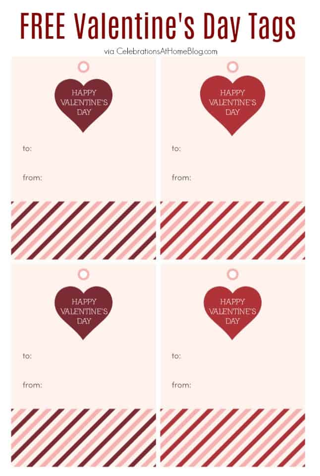 free printable heart gift tags
