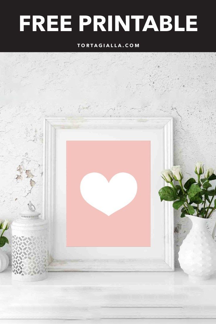 free printable heart wall art