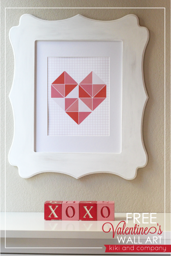 free printable heart wall art