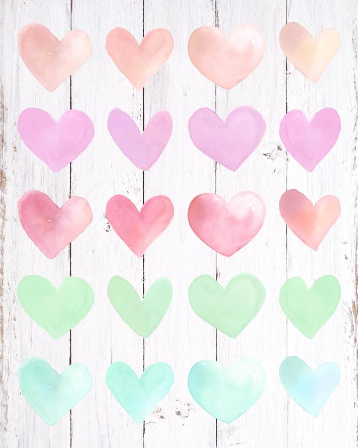 free printable heart wall art