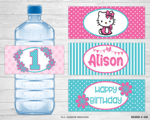 free printable hello kitty water bottle labels