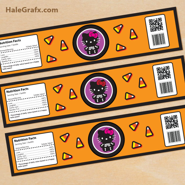 free printable hello kitty water bottle labels