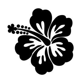 free printable hibiscus flower template