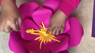 free printable hibiscus flower template