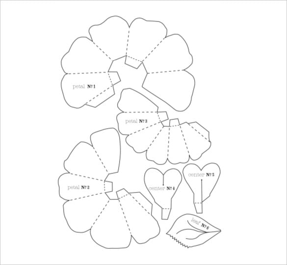 free printable hibiscus flower template