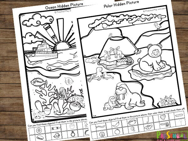 Free Hidden Pictures Printables for Kids - The Activity Mom