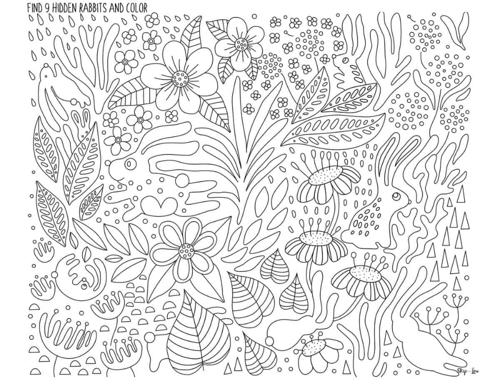 free printable hidden pictures easter