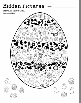free printable hidden pictures easter